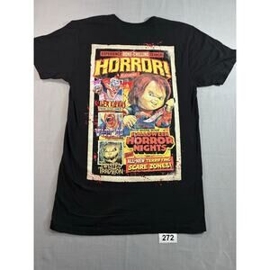 Halloween Horror Nights 2018 T Shirt Womens Small Black Universal Orlando